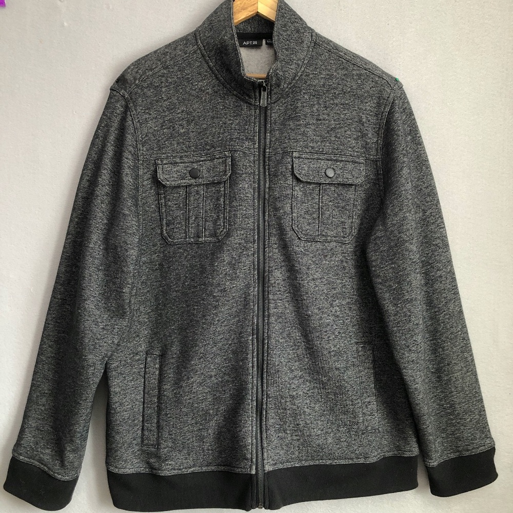 Men's Apt 9 Fleece-lined 4-Pocket Jacket/Sweater XL